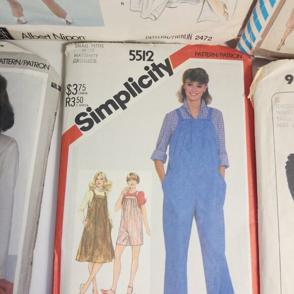 Sewing Patterns Lot of 11 Vogue Simplicity Butterick McCalls Cut Vintage 70s 80s - Picture 5 of 11